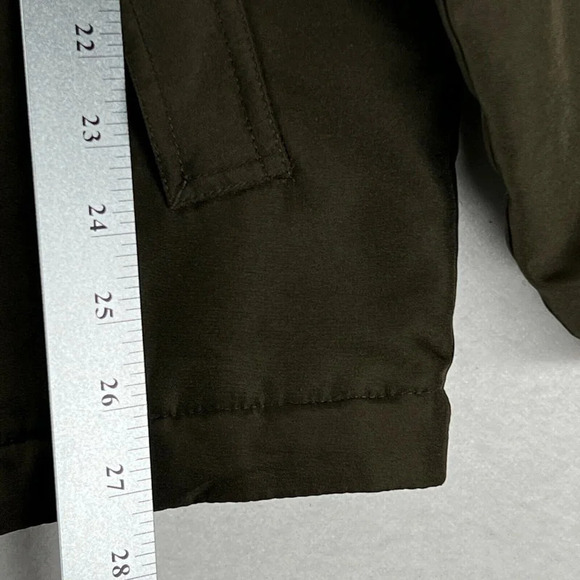 Dockers Soft Shell Jacket Mens Size M Full Zip Snap Fleece Lined Khaki Green - Picture 10 of 11